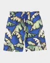Kenzo All-over Graphic-print Swimming Shorts In Blue