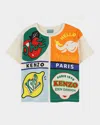 Kenzo Graphic Print T-shirt In Sand