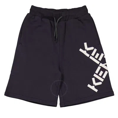 Kenzo Kids'  Boys Charcoal Grey Logo Bermuda Shorts