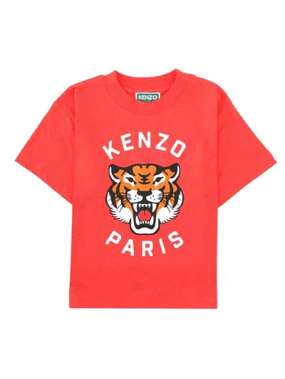 Kenzo Boys' Classic Mini Tee Shirt In Red