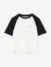 Kenzo Boys Contrast Logo T-shirt In White