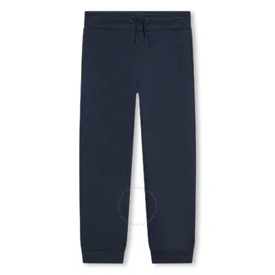 Kenzo Kids' Cotton Blend Sweatpants In A Marine