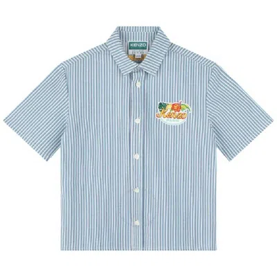 Kenzo Kids'  Boys Embroidered Logo Cotton Shirt