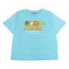 Kenzo Boys Floral Logo Print Short-sleeved T-shirt In Green