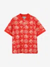 Kenzo Logo-print Polo Shirt In Red