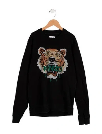 Pre-owned Kenzo Kids' Boys' Graphic Long Sleeve Sweatshirt In Black
