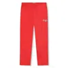 Kenzo Logo-patch Cotton Track Pants In Red