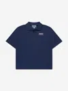 Kenzo Logo-print Organic Cotton Polo Shirt In Blue