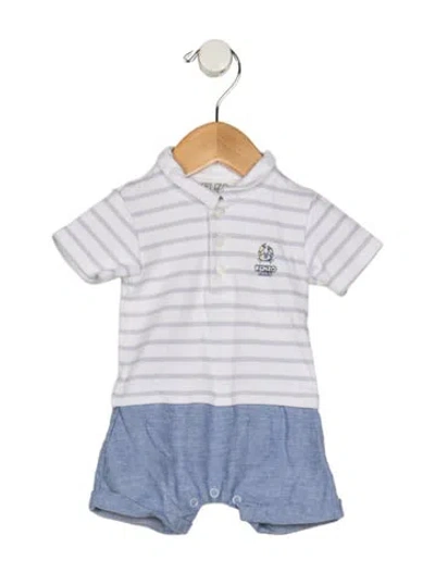 Pre-owned Kenzo Babies' Boys' Short Sleeve One-piece In Blue