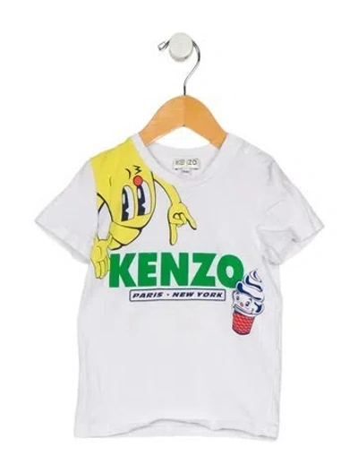 Pre-owned Kenzo Babies' Boys' Short Sleeve Shirt In White