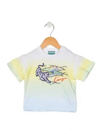 Pre-owned Kenzo Babies' Boys' Short Sleeve T-shirt In Yellow