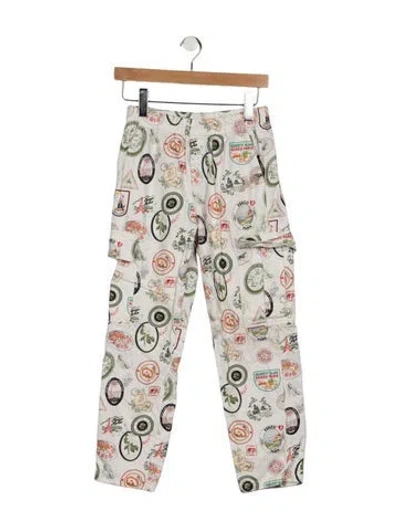 Pre-owned Kenzo Kids' Boys Straight Legged Pants In Neutrals