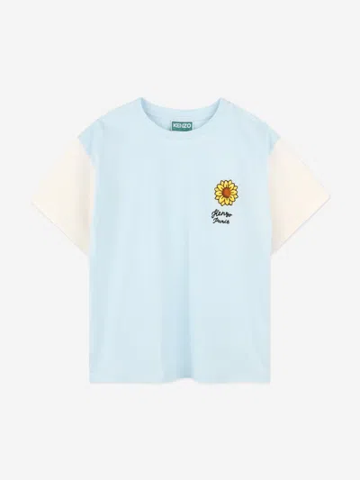 Kenzo Babies' Boys Sunflower T-shirt In Blue