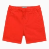 Kenzo Bright Red Cotton Shorts In Red