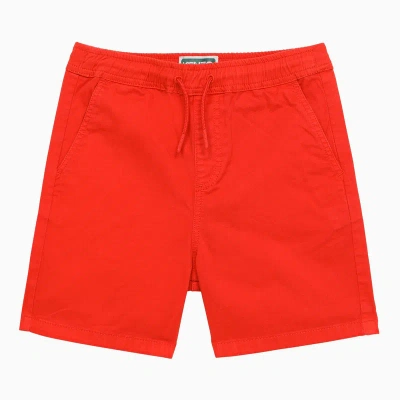 Kenzo Bright Red Cotton Shorts