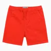 Kenzo Bright Red Cotton Shorts In Red