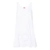 Kenzo Broderie-anglaise Flared Dress In White