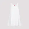 Kenzo Broderie Anglaise Mini Dress In Blanc Casse