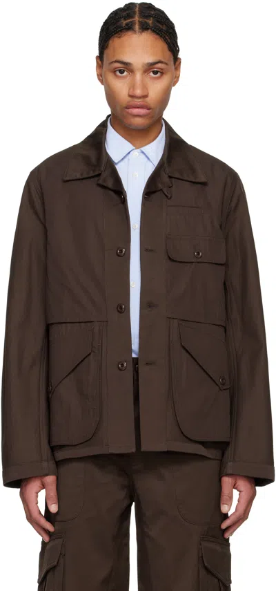 Kenzo Brown  Paris Workwear Reversible Jacket In Dark Brown