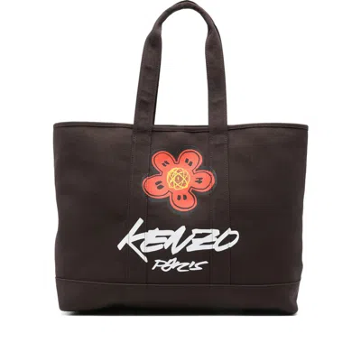 Kenzo Brown Tote Bags Women