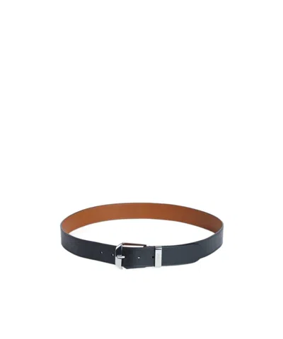 Kenzo ' Buckle' Belt In Leather In Blue