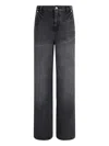 Kenzo Modern Straight Cut Denim Trousers In Black