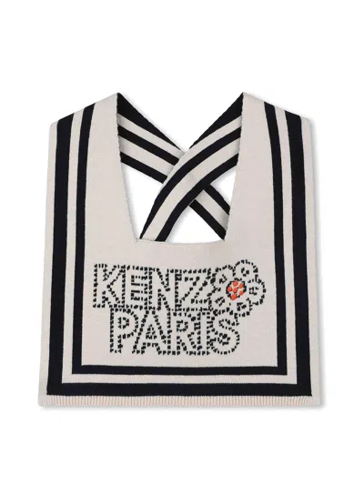 Kenzo Kids' Collar With Logo In Neutral