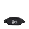 Kenzo Versatile Belt Bag Adjustable Strap Front Pocket In Black