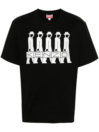 Kenzo Business Organic-cotton T-shirt In Black