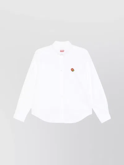 KENZO BUTTON-DOWN COLLAR LONG SLEEVE TOPS