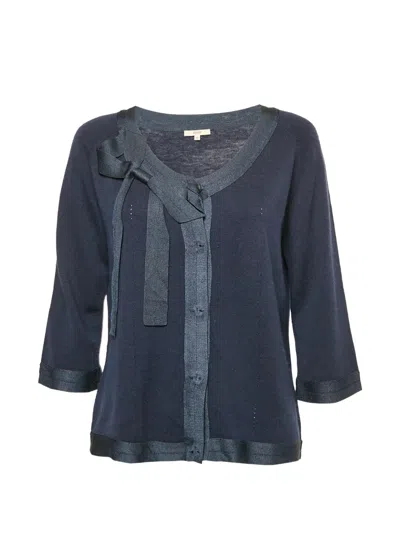 Pre-owned Kenzo Button-fastening Top In Blue