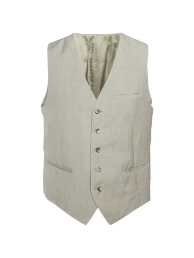 Pre-owned Kenzo Button-up Waistcoat In Neutral