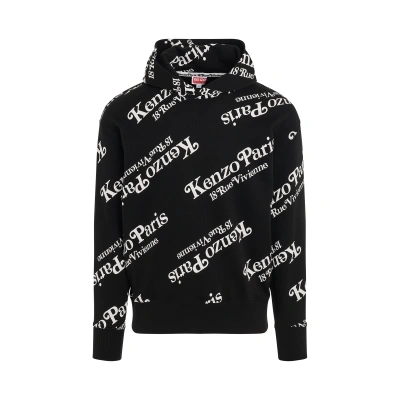 Kenzo By Verdy All-over Logo Hoodie In Black