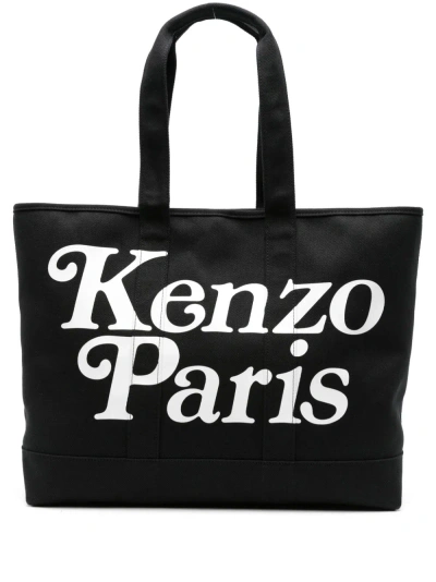 Kenzo By Verdy Kenzo Paris Cotton Tote Bag In Black