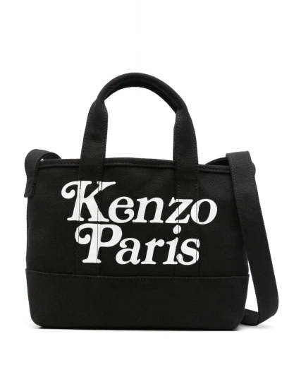 Kenzo By Verdy Kenzo Paris Small Cotton Tote Bag In Black