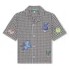 Kenzo Camicia A Quadri In Gray