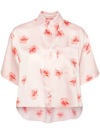 KENZO CAMICIA CROPPED CON SPALLE SCESE KENZO ROSE