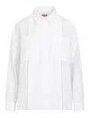 Kenzo Paneled Broderie Anglaise Shirt In White