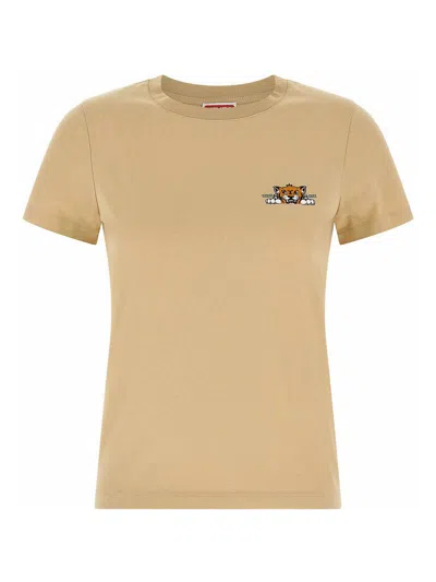 Kenzo Happy Tiger T-shirt In Neutral