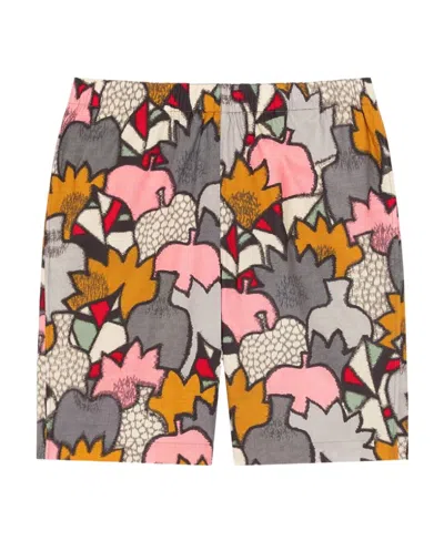 Kenzo Camo Graphic-print Shorts In Multicolor