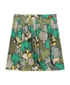 Kenzo Camouflage-print Pleated Mini Skirt In Multicolor