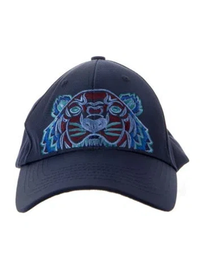 Pre-owned Kenzo Canvas Baseball Cap In Blue