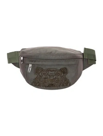 Pre-owned Kenzo Canvas Belt Bag In Gray