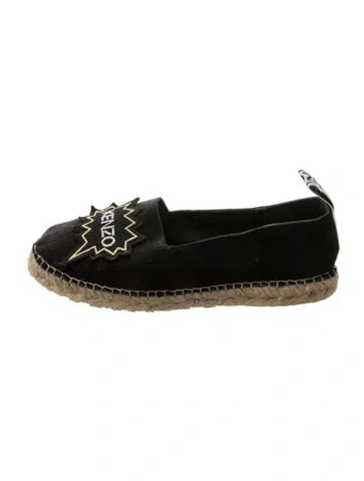 Pre-owned Kenzo Canvas Espadrilles In Black