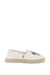 KENZO CANVAS ESPADRILLES WITH LOGO EMBROIDERY