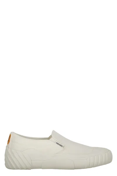 KENZO CANVAS SLIP-ON SNEAKERS