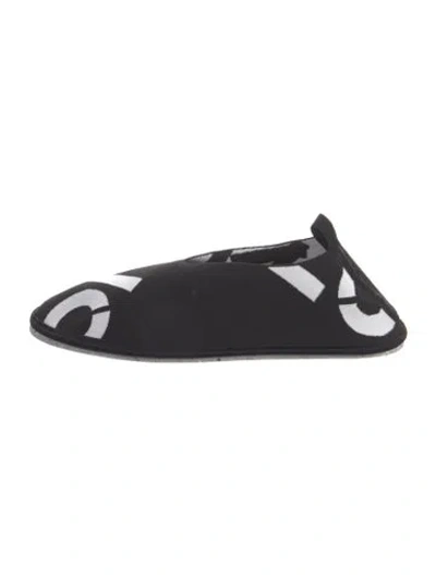Pre-owned Kenzo Canvas Slippers In Black