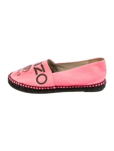 Pre-owned Kenzo Canvas Sneakers In Pink