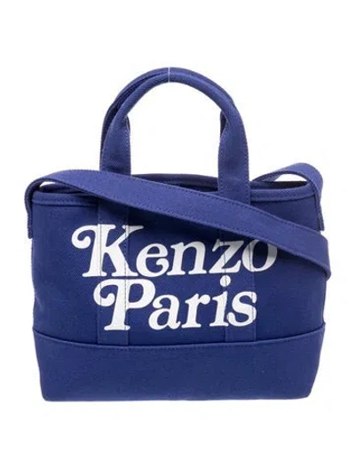Pre-owned Kenzo Canvas Tote In Blue