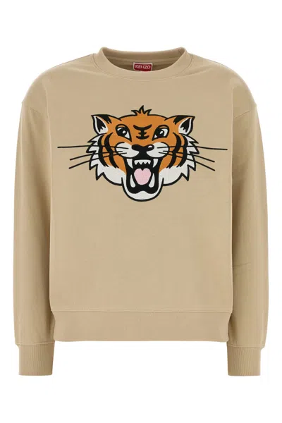 KENZO CAPPUCCINO COTTON SWEATSHIRT